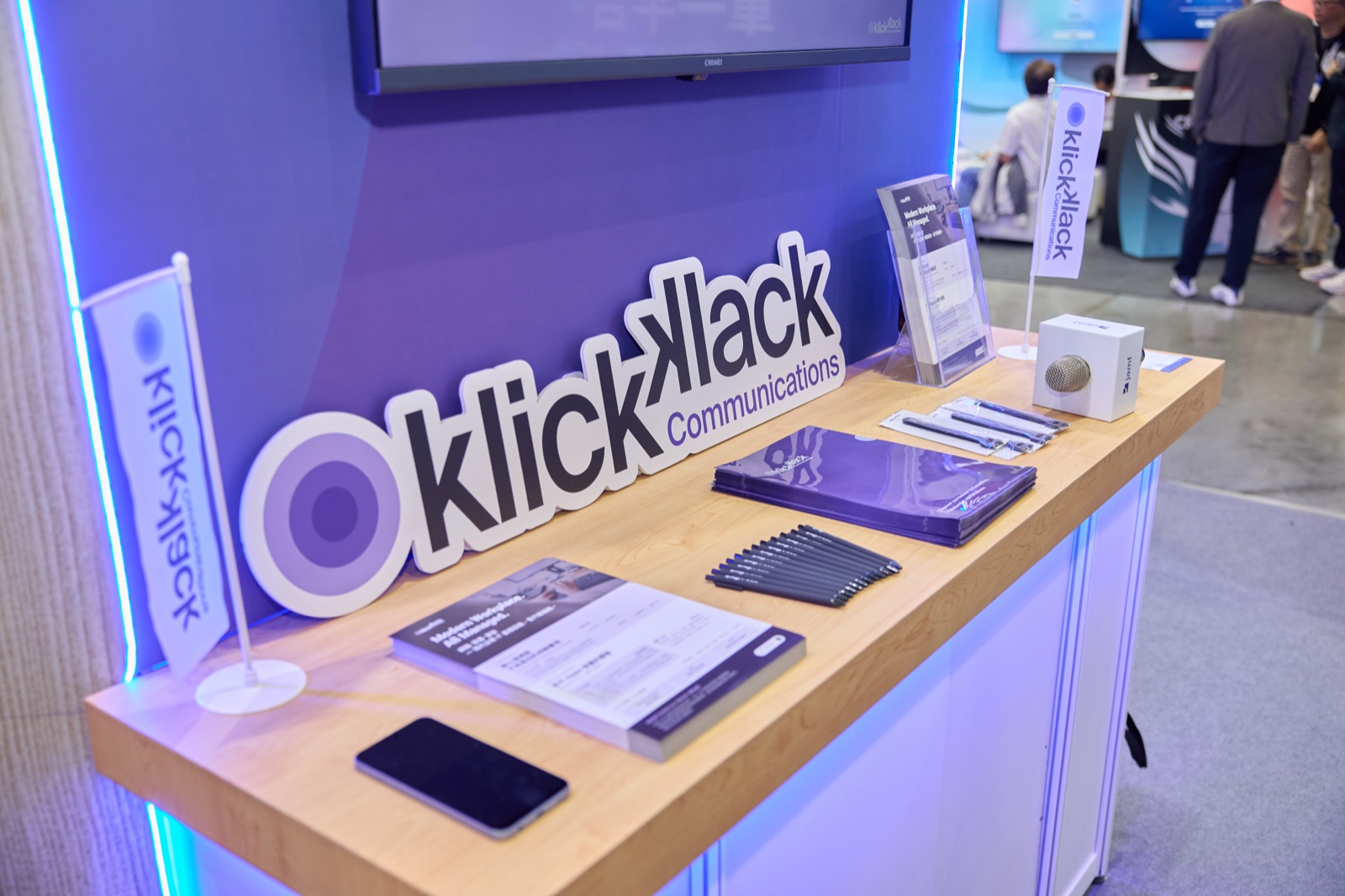 At the KlickKlack booth at CYBERSEC 2026