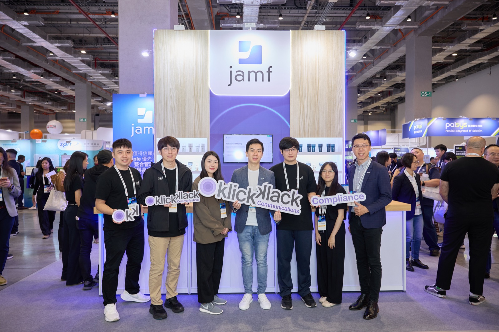 The KlickKlack and Jamf team at Booth 1F Q203, CYBERSEC 2026